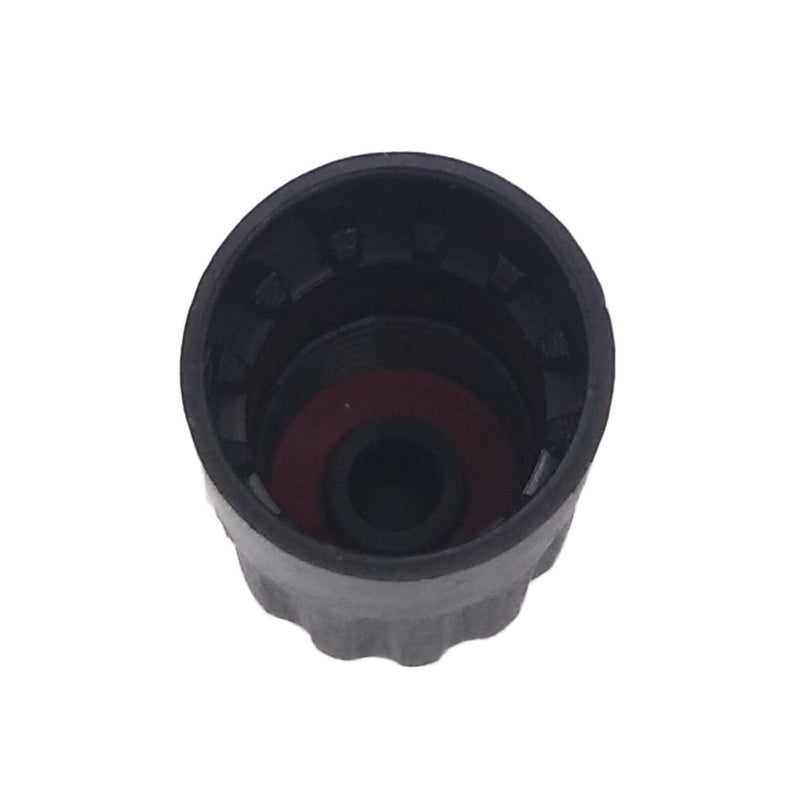 JESBEN Black TPMS Tire Valve Stem Long Caps Long Plastic Cap with Rubber Seal for TR20008 10 Qty - Image 4